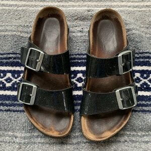 Birkenstock Arizona Metallic Soft Footbed Sandal
